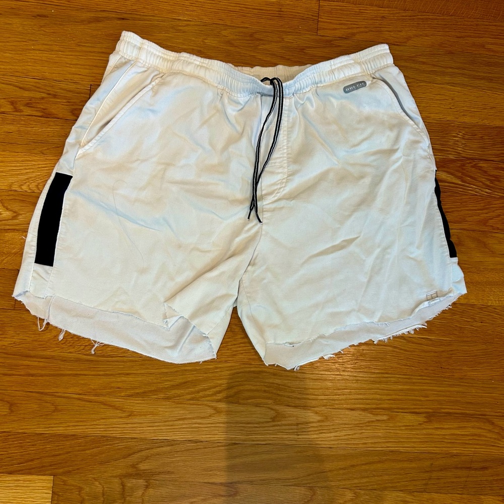 Nike White and navy cotton vintage cut Athletic Shorts